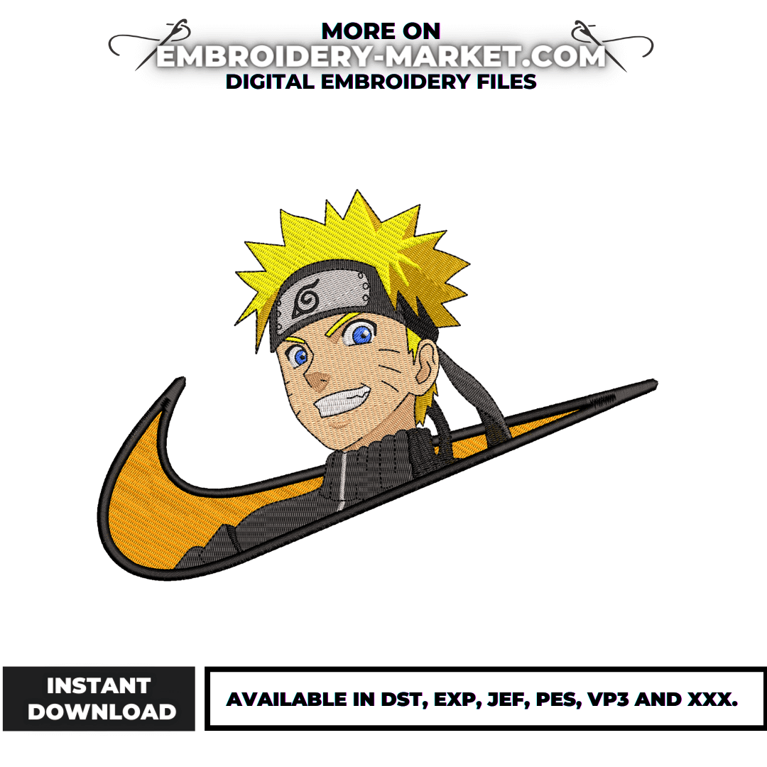 naruto embroidery design