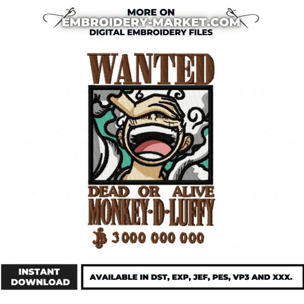 Wanted Monkey D Luffy W