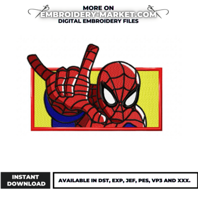 San Valentino Spiderman Design, Embroidery Design, DST / PES File, Ricamo  alla moda, Ricamo a macchina -  Italia